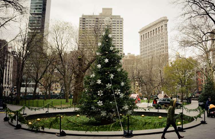 Guideposts: Madison Square Park in New York City is said to be the site of the first public Christmas tree to be illuminated.