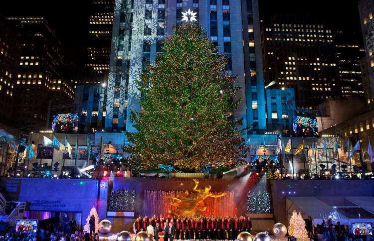 Guideposts: The seven-story spruce that towers over the ice-skating rink in Rockefeller Center might arguably deserve to be called “America's Christmas Tree.”